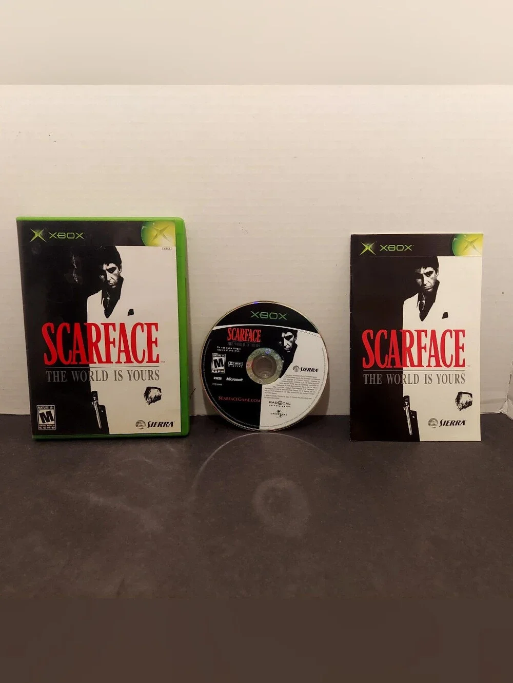 Scarface The World is Yours for Original Xbox Complete with manual scarface xbox